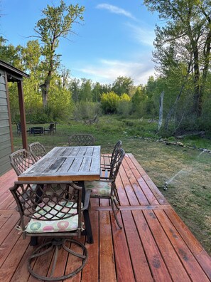 Seating for 6 out on the deck