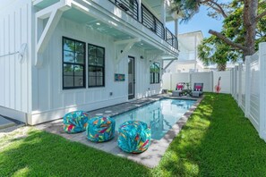 Private, seasonally heated pool area for the ultimate relaxation!