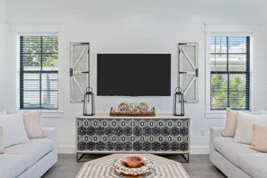 First floor living room offers a blend of style and comfort!