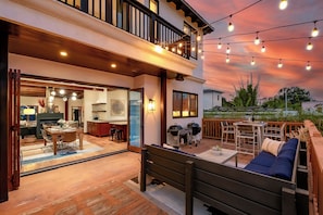 Deck with outdoor seating and BBQ