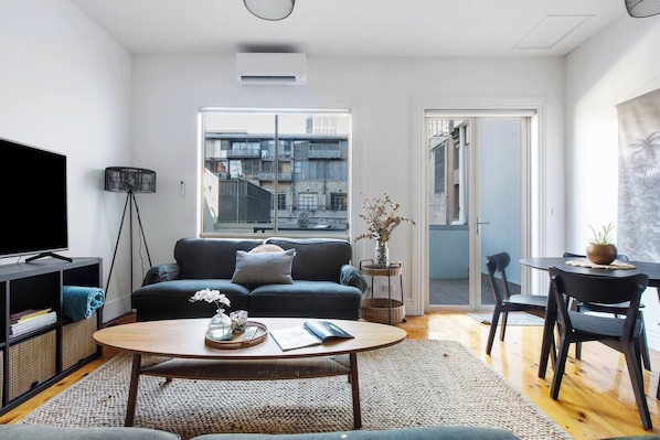  Get comfortable in the living room. Whether you’re unwinding with a book or catching up on your favourite TV.
