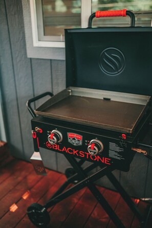 Blackstone grill is a necessity when vacationing.