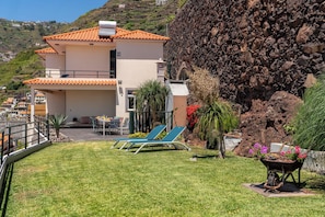 Garden and view to the property