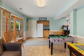 WH482: Shenanigans | LL Rec Room - Full-Sized Refrigerator, Foosball, Arcade