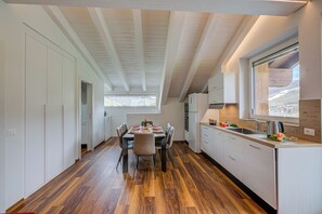 Kitchen and dining area