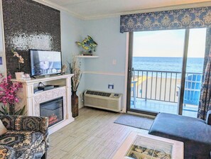Living room with ocean view