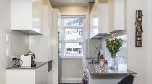 Open plan kitchen with all mod cons