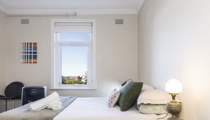 Ceiling fan in master and mobile aircon unit