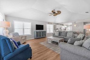 Living room with flat-screen TV