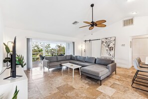 Spacious living area.