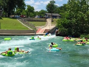 The Famous "Tube Chute" on the comal. A very short distance from the condo.