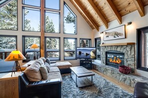 High End Cozy Furnishings, Gas Fireplace