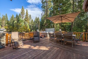 Front Deck and Hot Tub