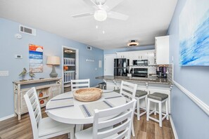 Dining and kitchen