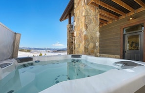 Gorgeous views from the hot tub