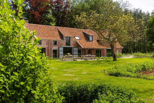 Exterior of the house with beautiful garden