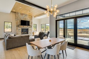 Dining/Living Area | 1st Floor | Mountain Views | Boiler & Radiant Floor Heating