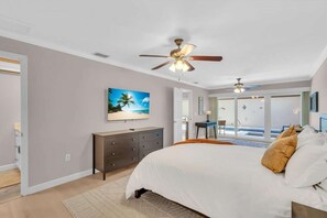 Primary Bedroom with Pool View