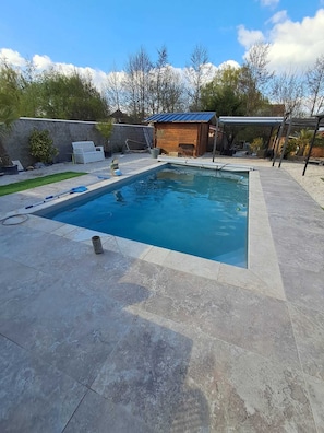 Vue sur piscine