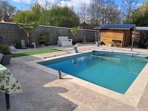 Vue sur piscine