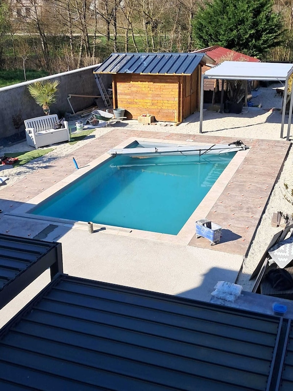 Vue sur piscine
