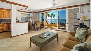 Whalers Cove at Koloa Landing #230 - Living Great Room & Lanai - Parrish Kauai
