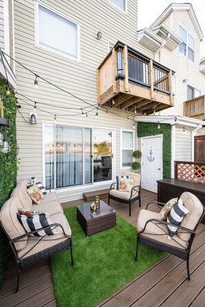 Live it up on our newly updated back deck with all the comforts you will want.  