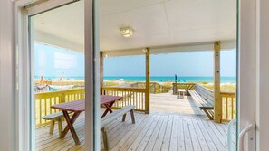 Views from dining room and kitchen