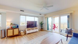 Living room with surrounding views