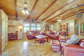 Living Room | Office Space | Fireplace