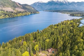 Located near Lake Cushman, you'll be secluded on your own 10 acres (!), yet minutes from Lake Cushman access.
