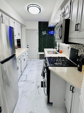 Beautifully renovated kitchen with all the amenities of home