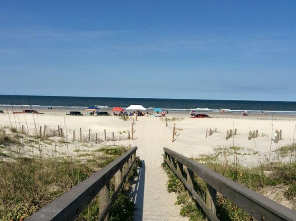 Private beach access
