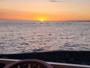 Local Rowing Club on a Sunset outing as seen from Lanai
