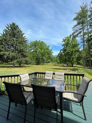 Patio with views