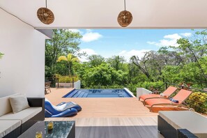 Pool View from the BBQ Area