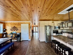 Entrance to main level kitchen and dining area