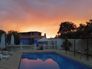 Vue sur piscine