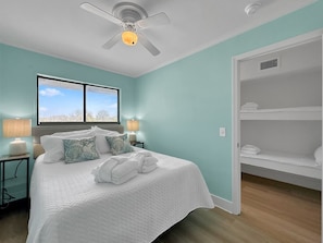 Master Bedroom at Sea Cabin 214A, Isle of Palms, SC | IOP Escapes