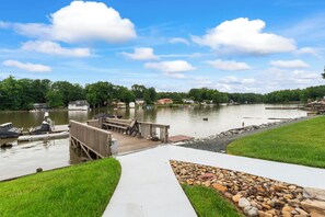 Lakeside serenity is just a short stroll away!