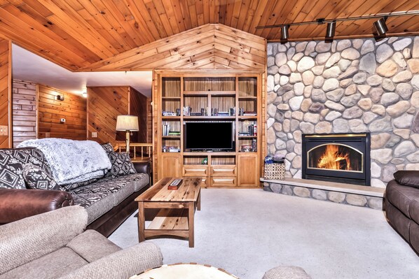 Gather around the cozy living room for a night in.