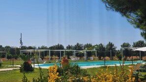 Vue sur piscine