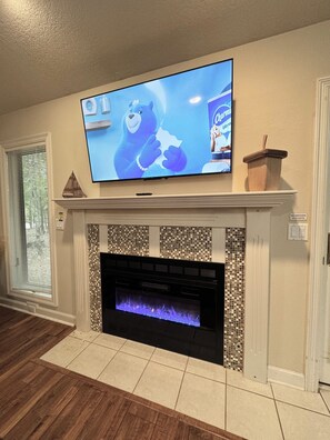 New modern electric fireplace and TV in 2024