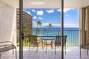 Oceanfront view from your private lanai