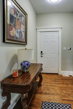 Inside the front door
