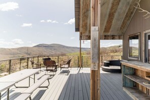 enjoy the 360 degree views from the deck
