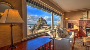 Neilson's View of Haystack Rock From the Living Room - View of Haystack Rock from the living room.