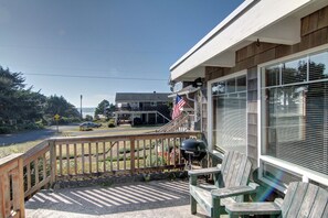 Cottage Inn Deck and Ocean View - Ocean view from front deck.