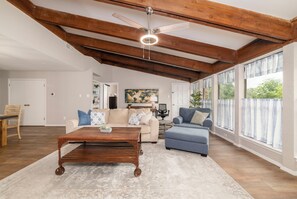 Open Floorplan Living Room/Dining Room/Work Space