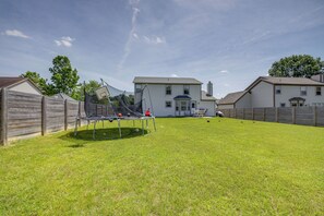 Home Exterior | Fenced Backyard w/ Trampoline